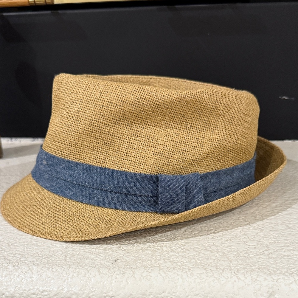 Stylish Tan and Blue Women's Fedora